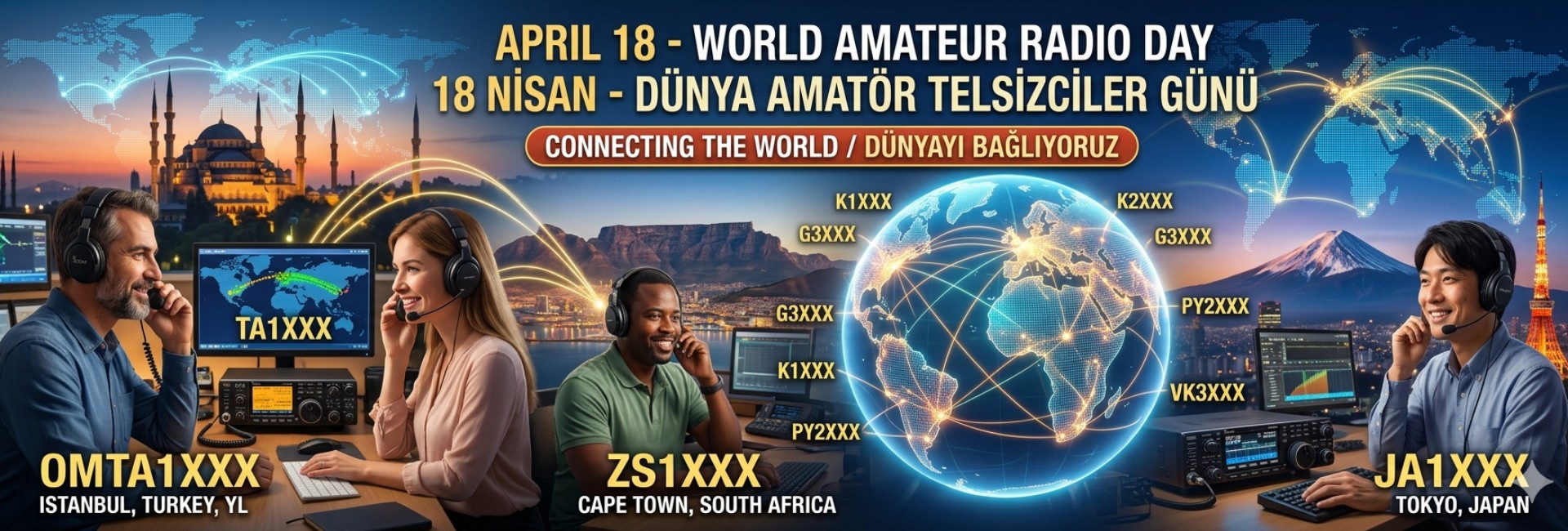 TC18WARD  - TRAC Genel Merkezinden 18 Nisan Dünya Amatör Telsizciler Günü Özel Etkinliği