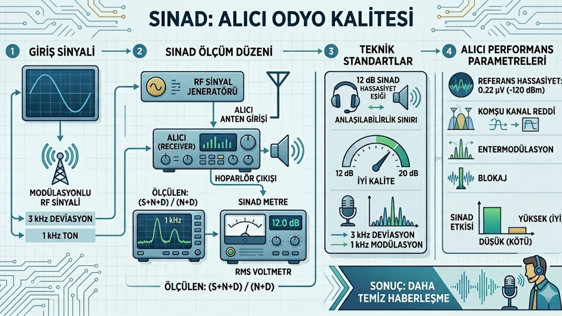 Alıcılarda Sinad Değeri ve Ölçümleri
